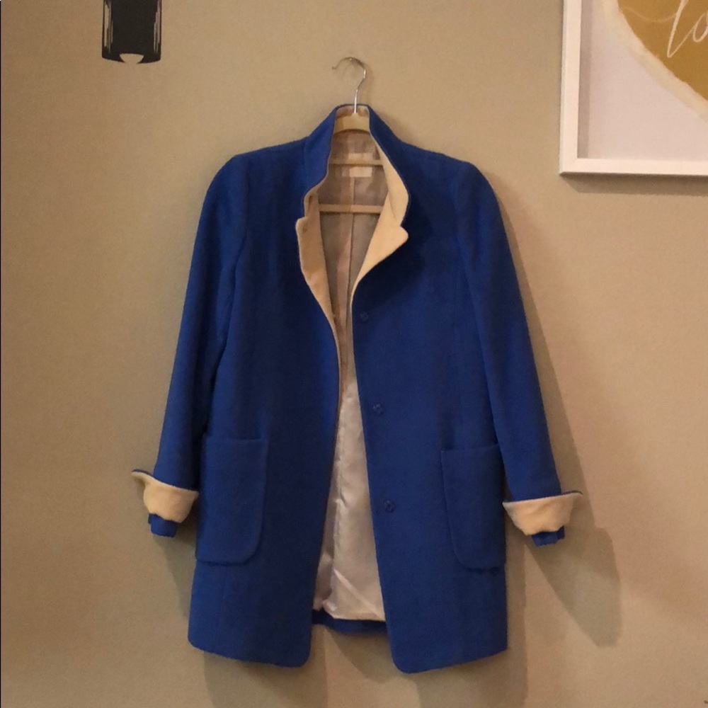 CC Collect. Classy Blue Korean Wool Coat/Blazer
